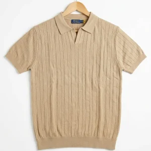 Luxe Textured Polo T-Shirt – Premium Cotton Polo