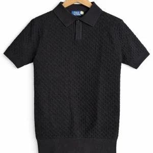 Luxe Textured Polo T-Shirt