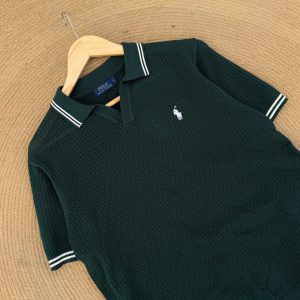 💚 Classic Knit Polo - Green
