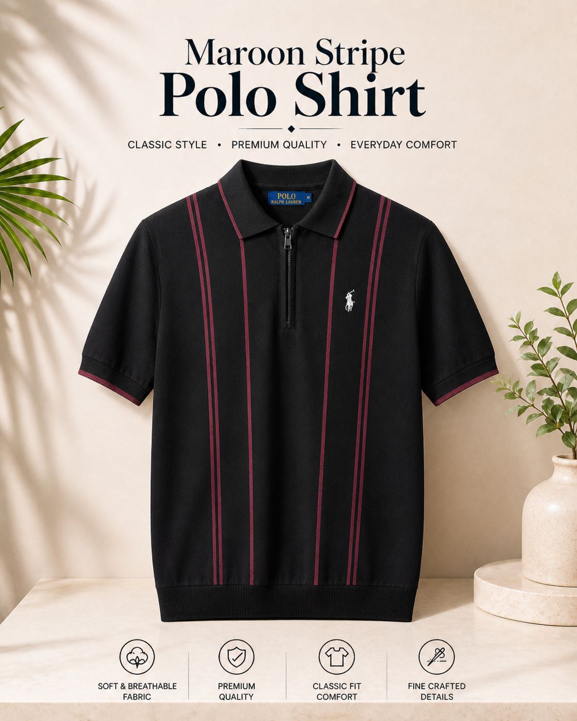 maroon Stripe